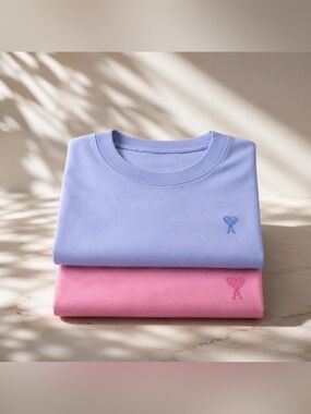 AMI Paris 2-Pack T-Shirts XXL Unisex – Ami de Coeur Embroidered